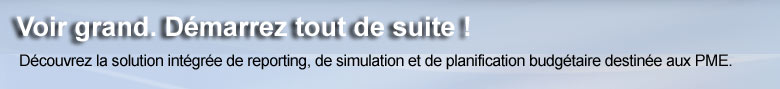 Voir grand. Démarrer tout de suite. Découvrez IBM Cognos Express